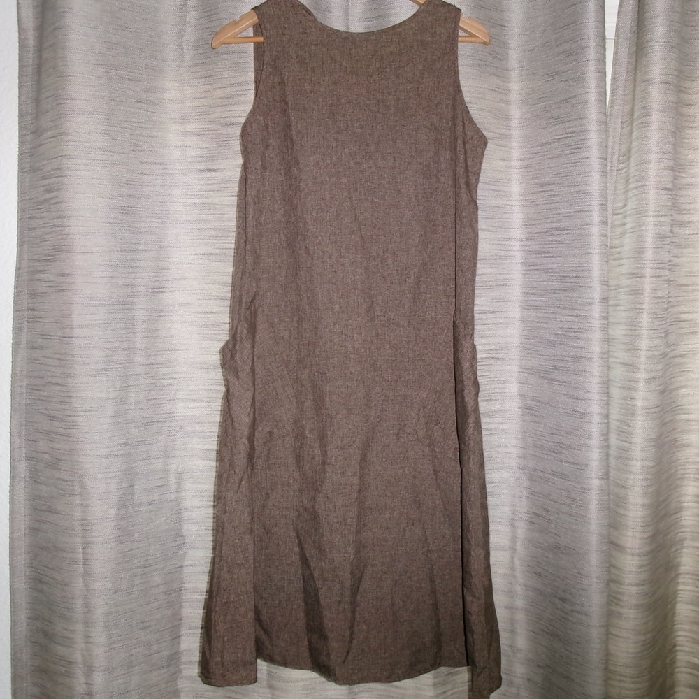 SHEIN Sleeveless Midi Dress in Brown